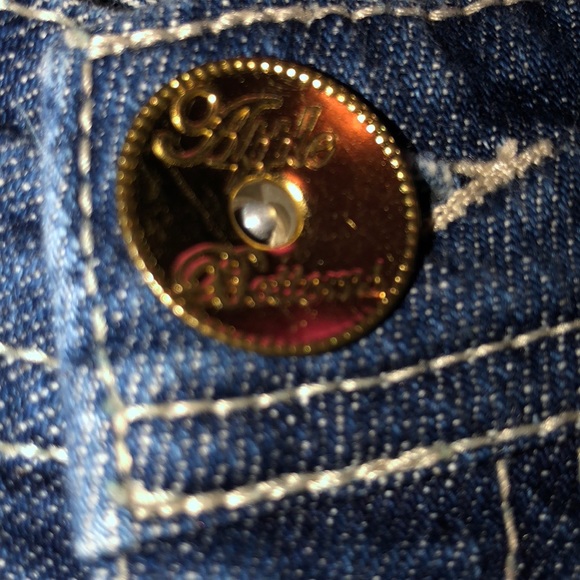 Dark blue apple bottom capris - Picture 3 of 6